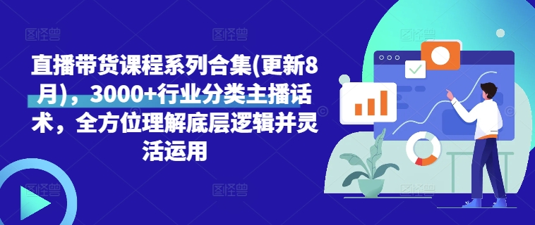 直播带货课程系列合集(更新8月)，3000+行业分类主播话术，全方位理解底层逻辑并灵活运用-有道资源网