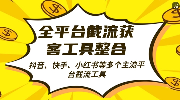 全平台截流获客工县整合全自动引流，日引2000+精准客户【揭秘】-有道资源网