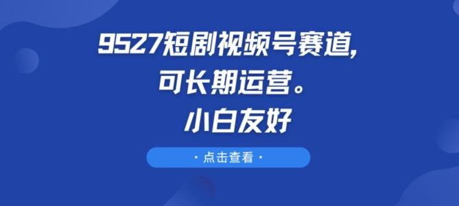 9527短剧视频号赛道，可长期运营，小白友好【揭秘】-有道资源网