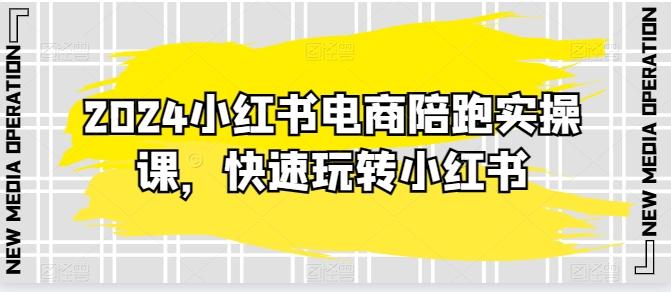 2024小红书电商陪跑实操课，快速玩转小红书，超过20节精细化课程-有道资源网