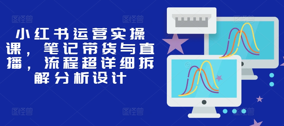 小红书运营实操课，笔记带货与直播，流程超详细拆解分析设计-有道资源网