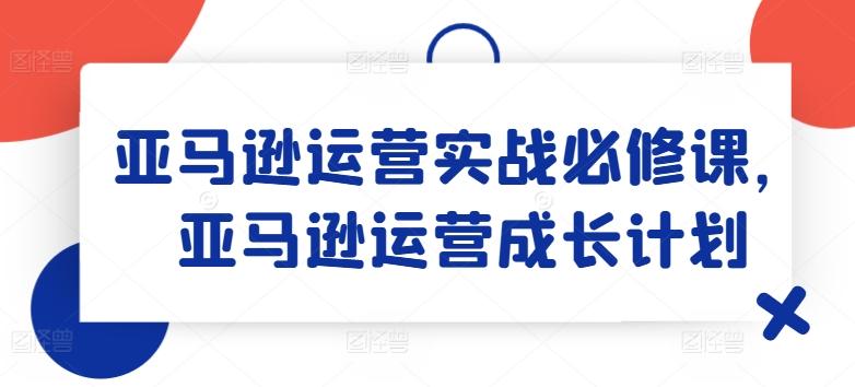 亚马逊运营实战必修课，亚马逊运营成长计划-有道资源网