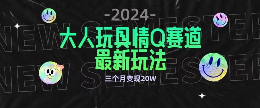 全新大人玩具情Q赛道合规新玩法，公转私域不封号流量多渠道变现，三个月变现20W【揭秘】-有道资源网