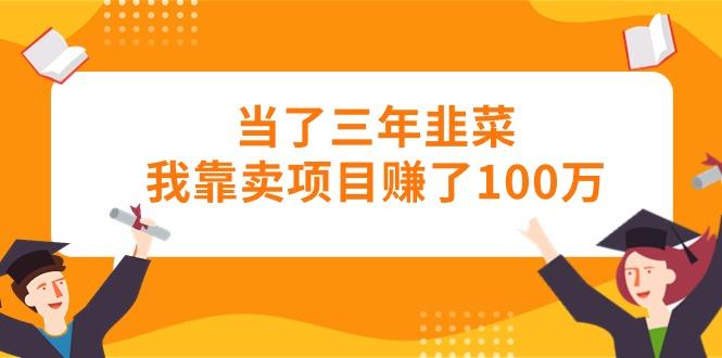 当了三年韭菜我靠卖项目赚了100万-有道资源网